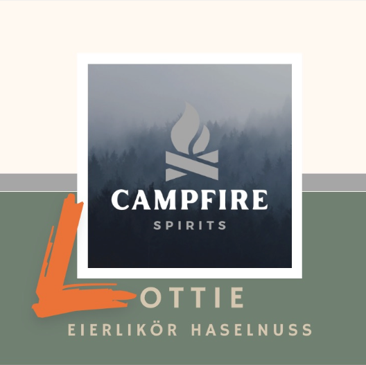 Label Lottie Eierlikör mit Haselnuss